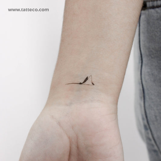 Little Spotted Manta Ray Temporary Tattoo - Set of 3