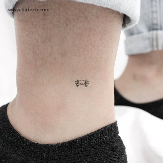 Tatuaje temporal de cangrejo pequeño - Juego de 3