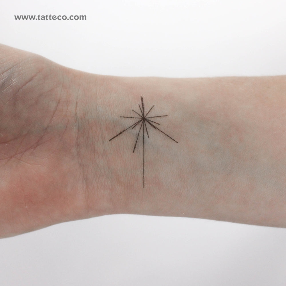 Tatuaje temporal de mapa de pulsar pequeño (juego de 3)