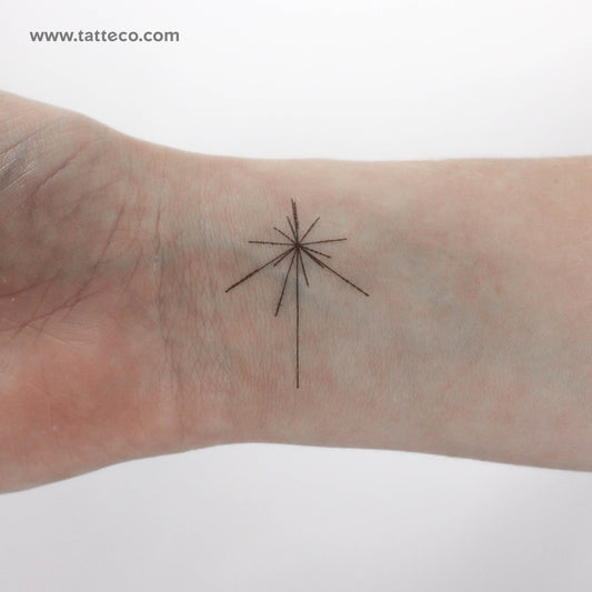 Tatuaje temporal de mapa de pulsar pequeño (juego de 3)