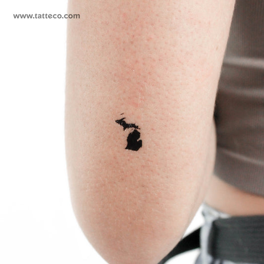 Michigan Map Temporary Tattoo - Set of 3