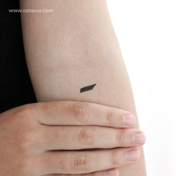 Tennessee Map Temporary Tattoo - Set of 3