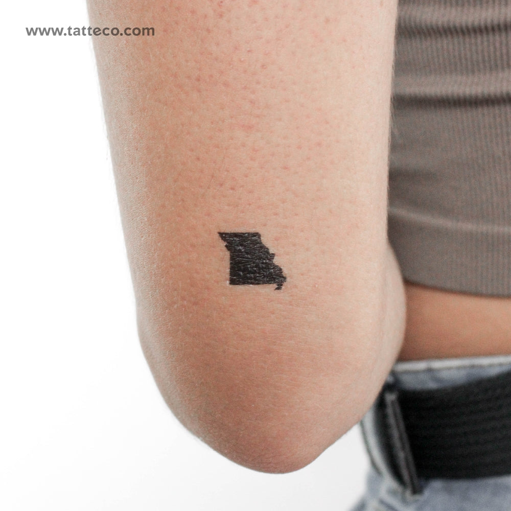 Tatuaje temporal del mapa de Missouri (juego de 3)