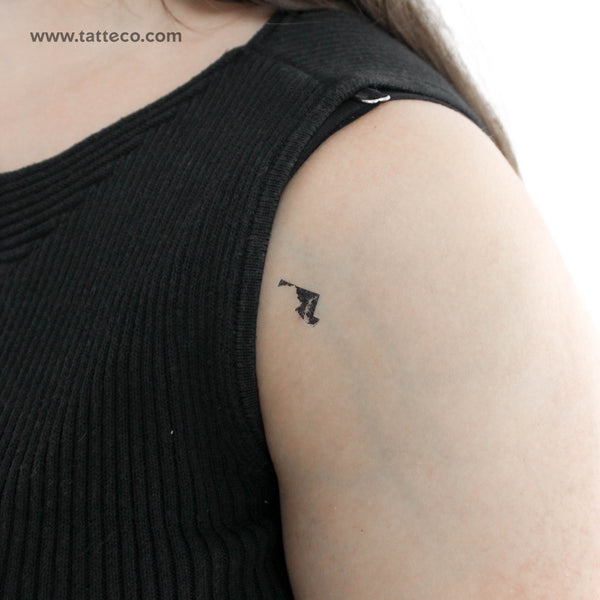 Maryland Map Temporary Tattoo - Set of 3