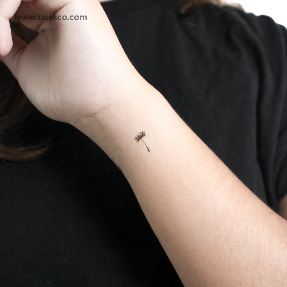 Tiny Dandelion Seed Temporary Tattoo - Set of 3