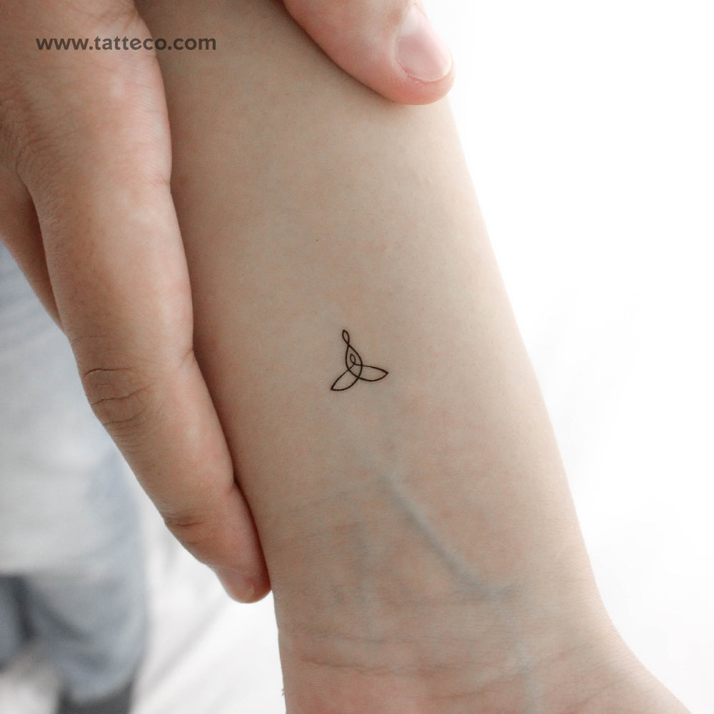 Tiny Mother Child Symbol Temporary Tattoo - Set of 3