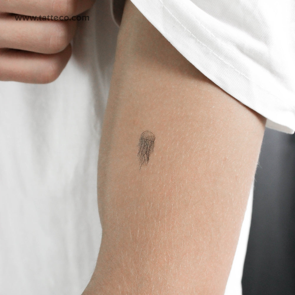 Small Jellyfish Temporary Tattoo - Set of 3