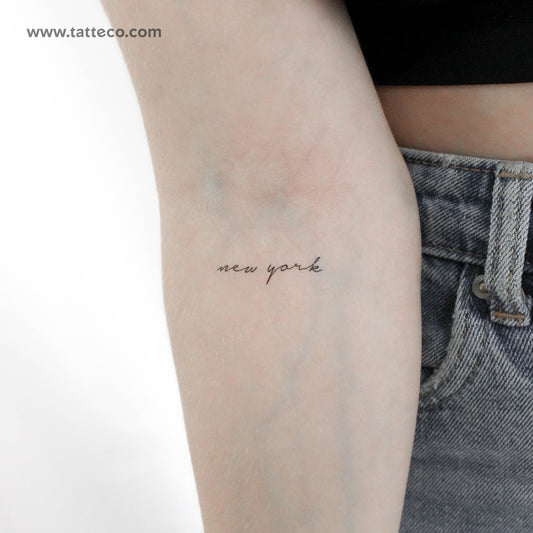 Tatuaje temporal de Nueva York - Juego de 3