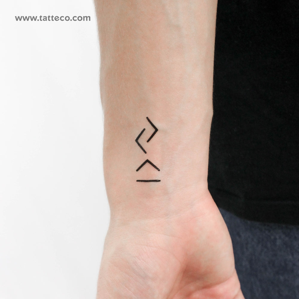 I Am Greater Than The Highs and Lows Temporary Tattoo - Set of 3