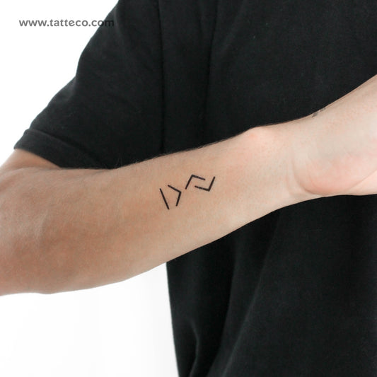 I Am Greater Than The Highs and Lows Temporary Tattoo - Set of 3