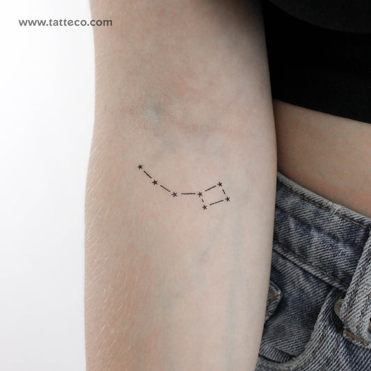 Tatuaje temporal de la constelación de la Osa Menor (juego de 3)