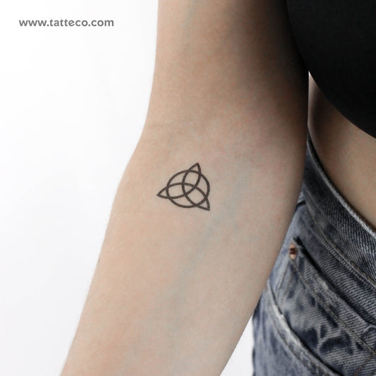 Small Trinity Knot Temporary Tattoo - Set of 3