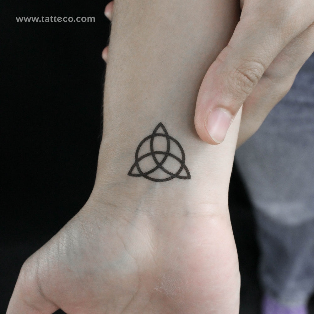 Small Trinity Knot Temporary Tattoo - Set of 3