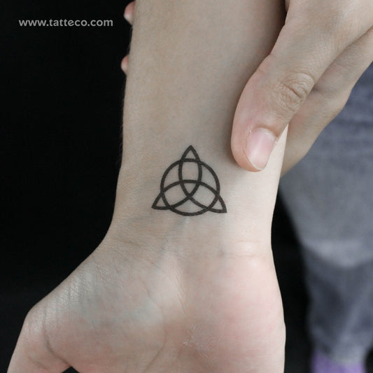 Small Trinity Knot Temporary Tattoo - Set of 3