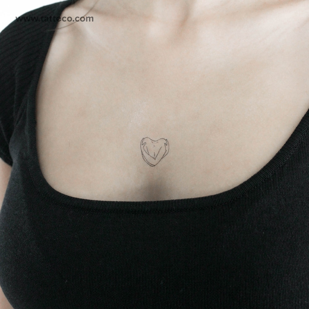 Tatuaje temporal de autoabrazo - Juego de 3