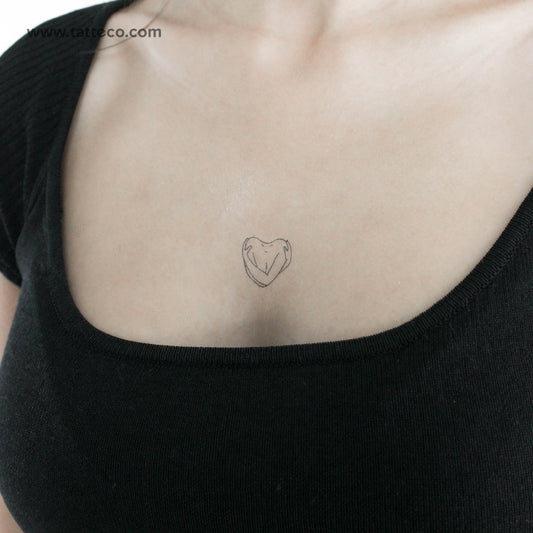 Tatuaje temporal de autoabrazo - Juego de 3