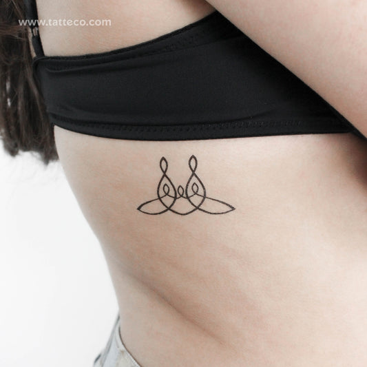 Family Of Five Unity Symbol Temporary Tattoo - Set of 3