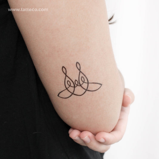 Family Of Five Unity Symbol Temporary Tattoo - Set of 3