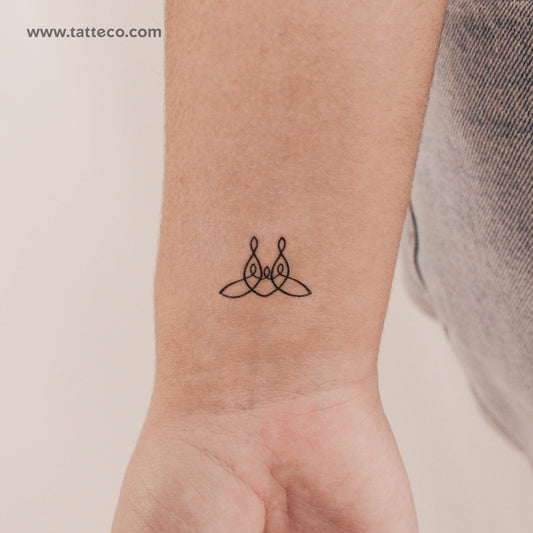 Small Family Of Five Unity Symbol Temporary Tattoo - Set of 3