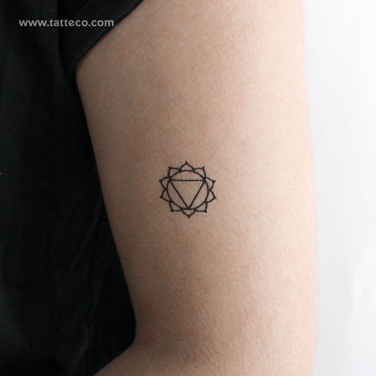 Tatuaje temporal del chakra Manipura - Juego de 3