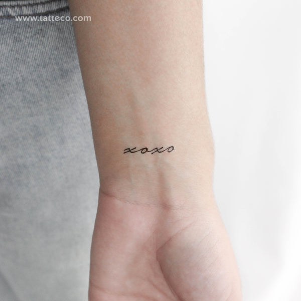 Xoxo Temporary Tattoo - Set of 3