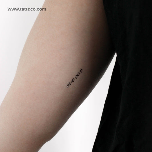 Tatuaje temporal Xoxo - Juego de 3