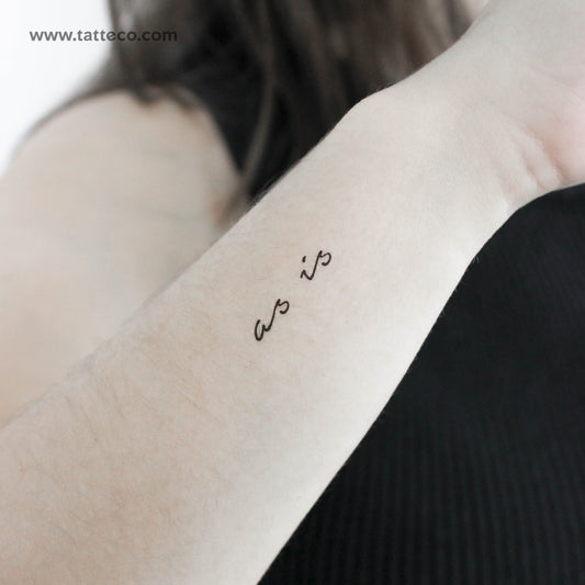 Tatuaje temporal "tal cual" - Juego de 3
