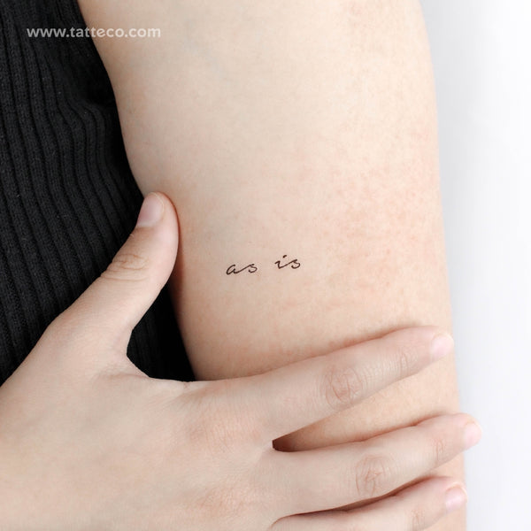 As Is Temporary Tattoo - Set of 3