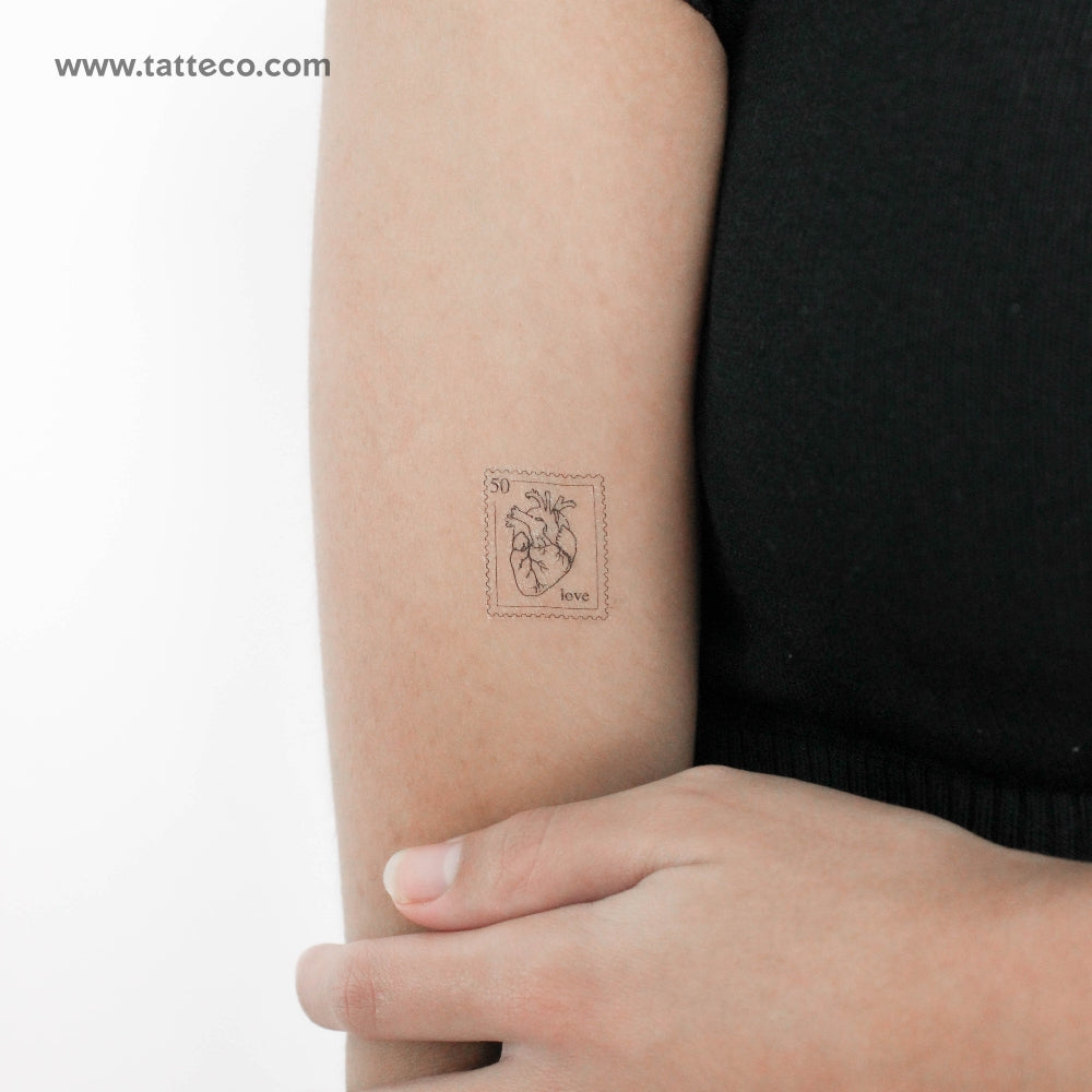 Love Stamp Temporary Tattoo - Set of 3