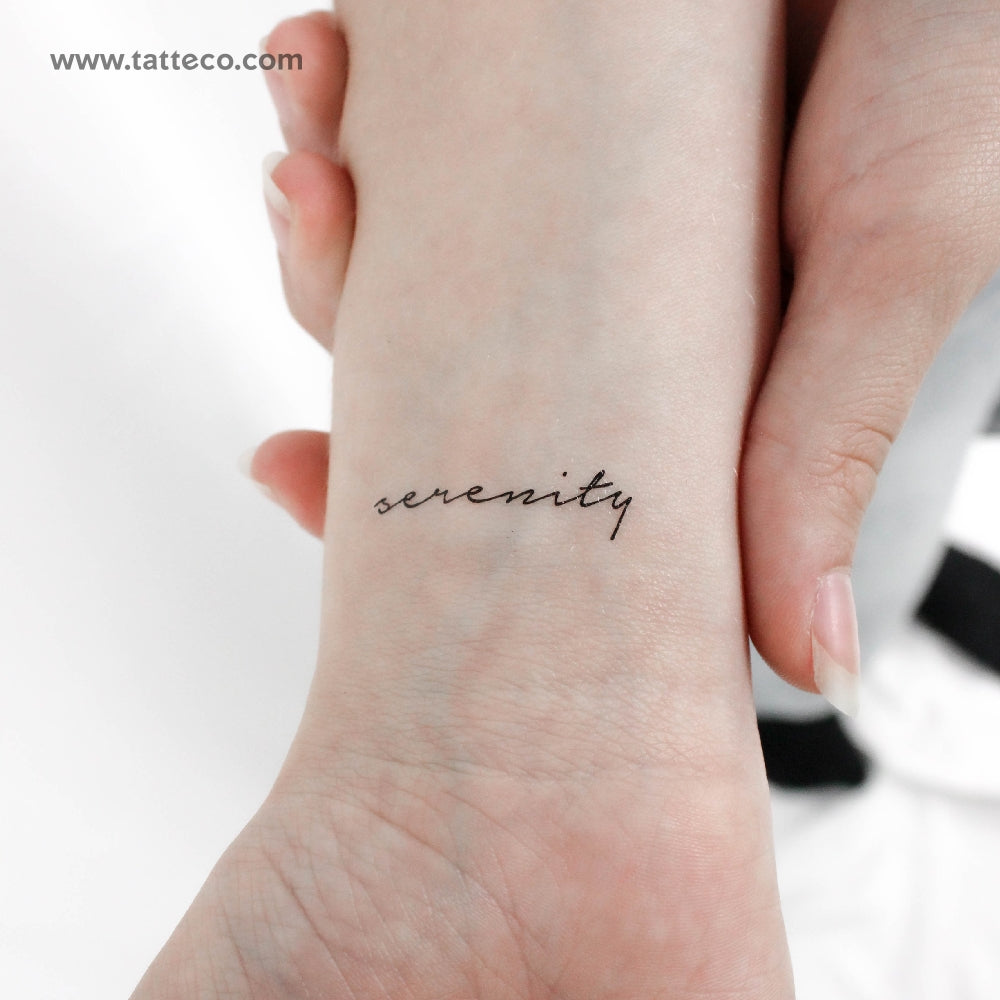 Serenity Temporary Tattoo - Set of 3