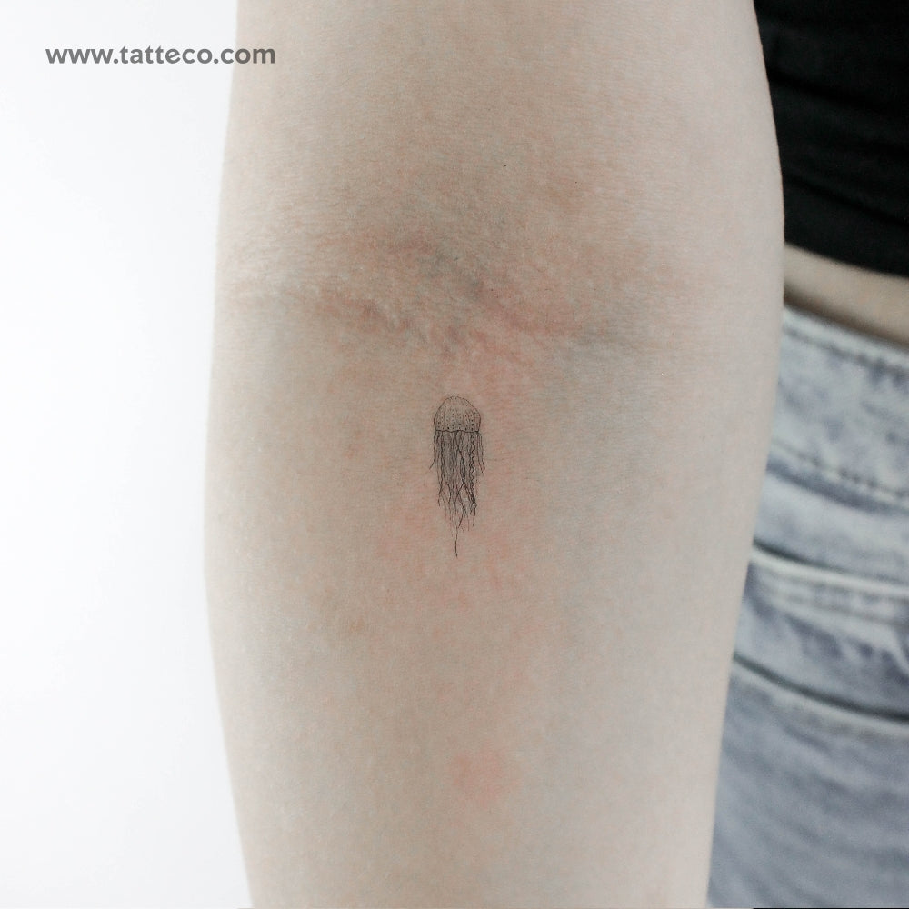 Small Jellyfish Temporary Tattoo - Set of 3