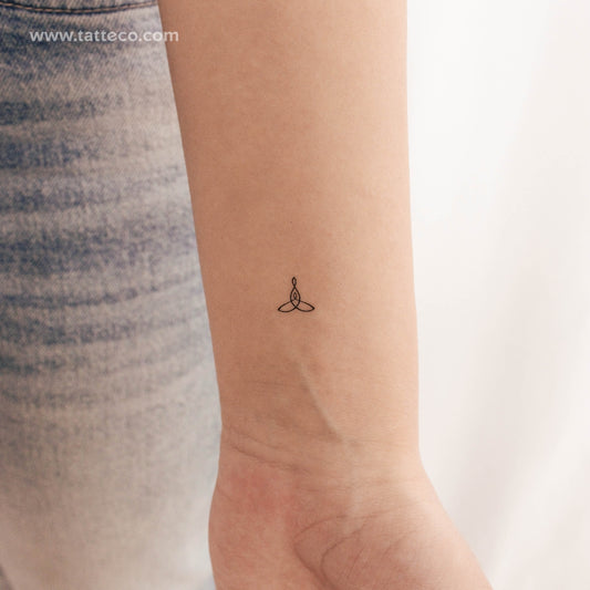 Tatuaje temporal pequeño con símbolo de madre e hijo (juego de 3)