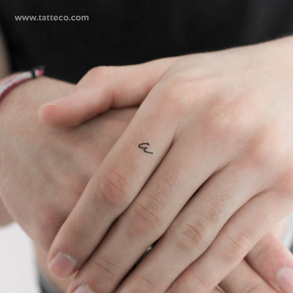 A Handwritten Letter Temporary Tattoo - Set of 3