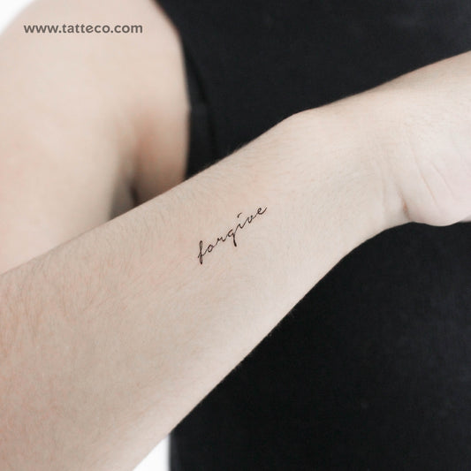 Small Forgive Temporary Tattoo - Set of 3