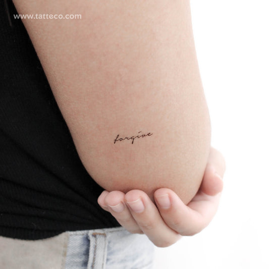 Small Forgive Temporary Tattoo - Set of 3