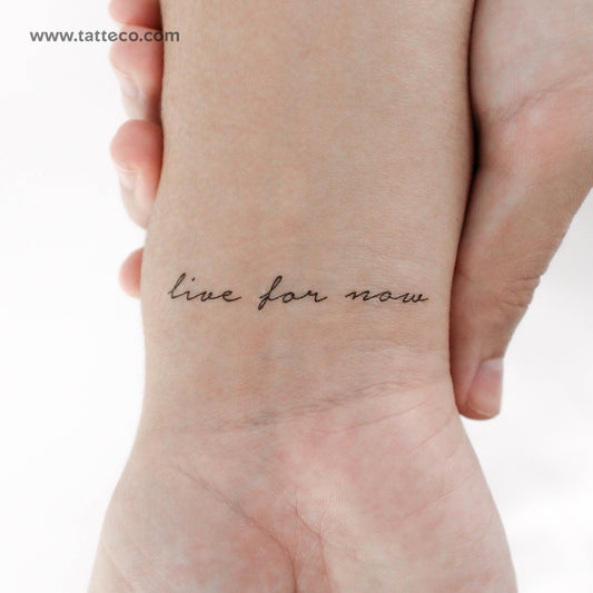Live For Now Temporary Tattoo - Set of 3