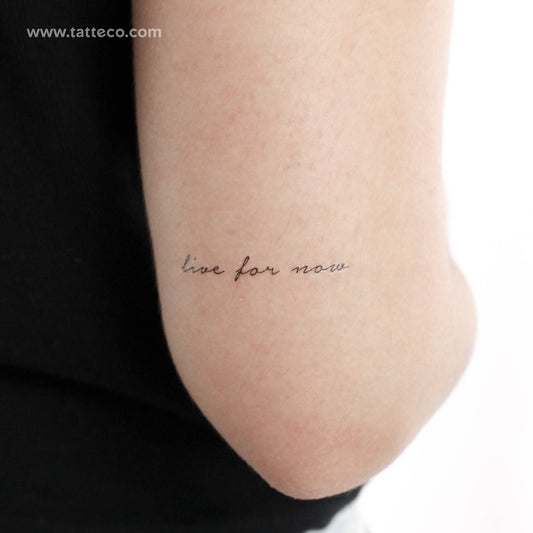 Live For Now Temporary Tattoo - Set of 3