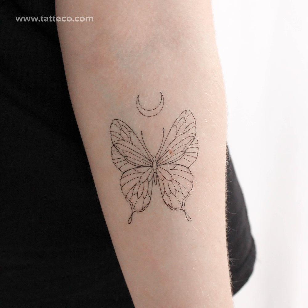 Tatuaje temporal de mariposa de 1991.ink - Juego de 3