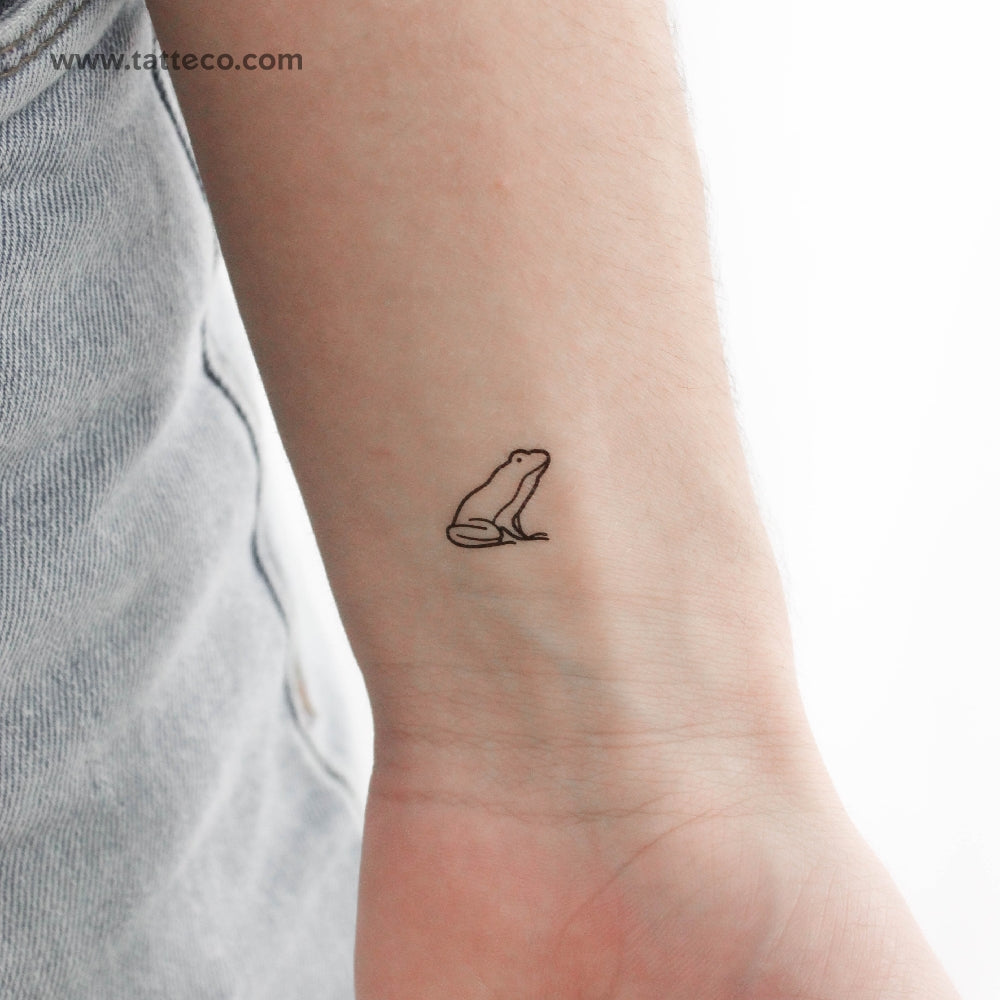 Frog Temporary Tattoo - Set of 3