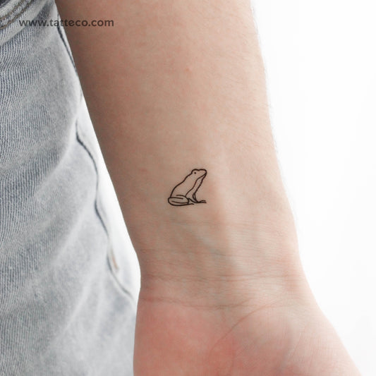 Frog Temporary Tattoo - Set of 3