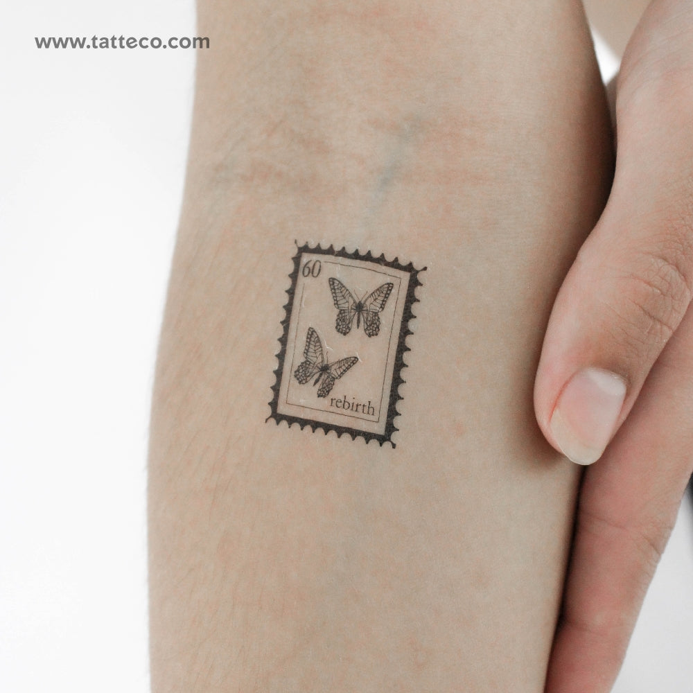 Tatuaje temporal de mariposa pequeña (juego de 3)