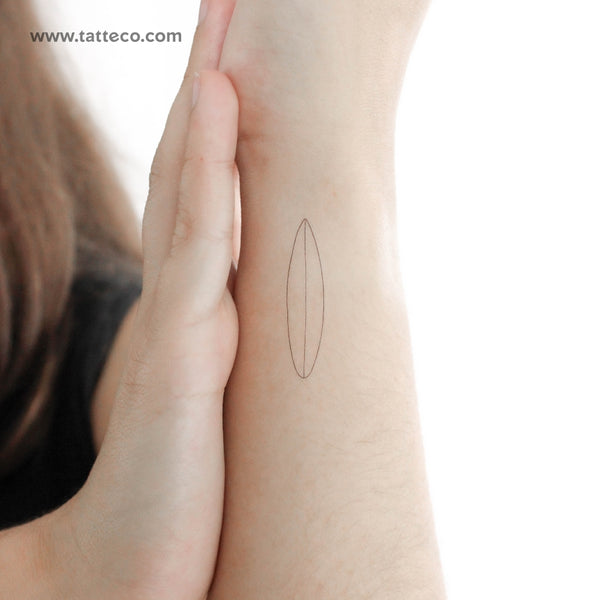 Surfboard Temporary Tattoo - Set of 3