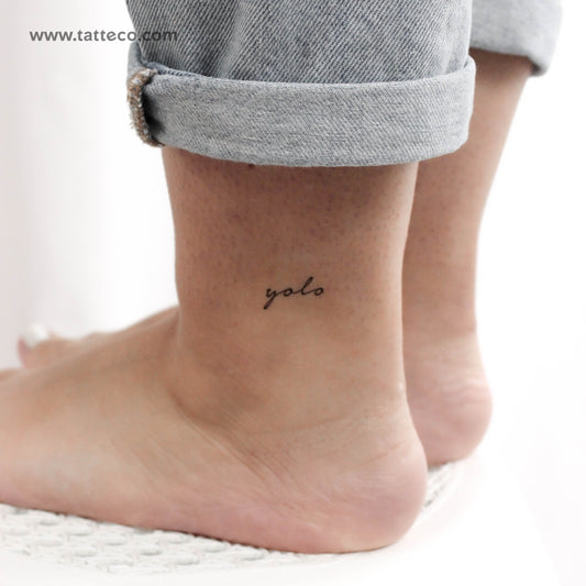 Tatuaje temporal de Yolo - Juego de 3
