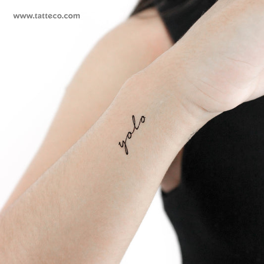 Tatuaje temporal de Yolo - Juego de 3