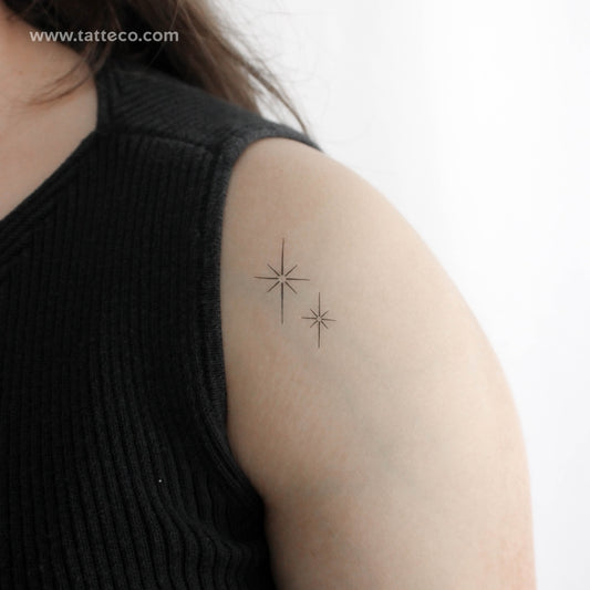 Star Sparkles Temporary Tattoo - Set of 3