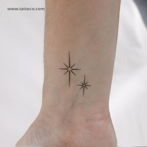 Star Sparkles Temporary Tattoo - Set of 3
