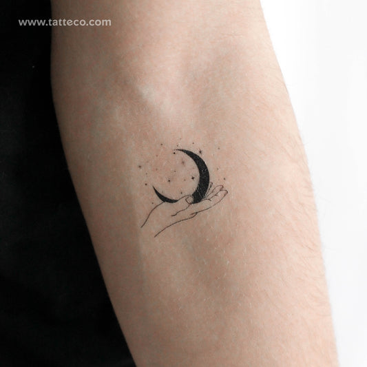 Tatuaje temporal de una mano galáctica (juego de 3)