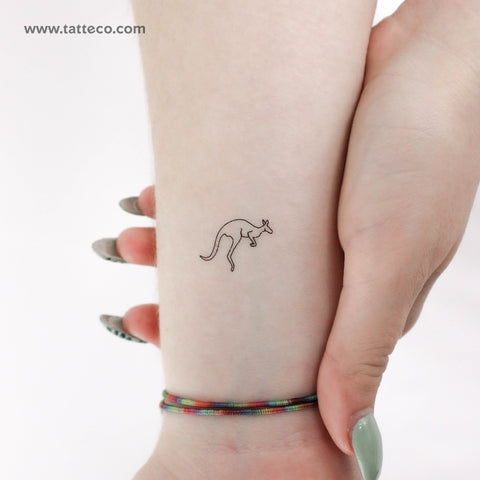 Kangaroo Temporary Tattoo - Set of 3