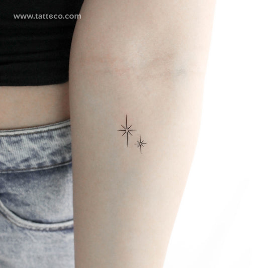 Shining Sparkles Temporary Tattoo - Set of 3