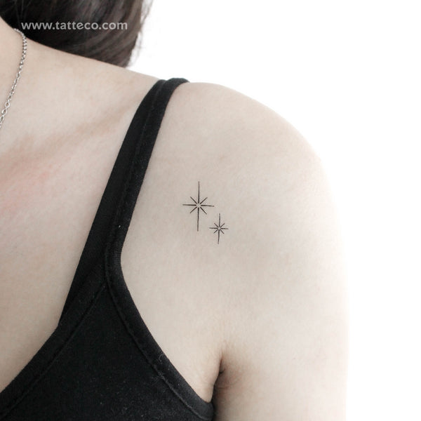 Shining Sparkles Temporary Tattoo - Set of 3